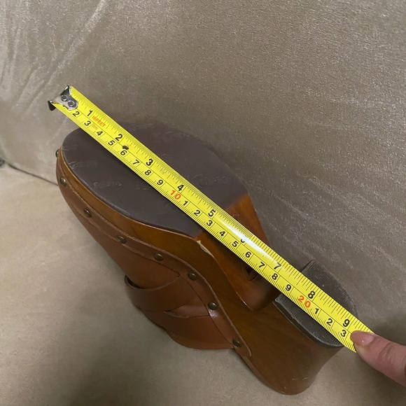 Kirk s Ease Leather Wooded Heel Mules - Picture 9 of 9